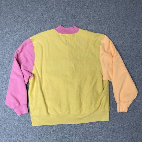 SAMPLE Levi's Vintage Clothing‎ Fleece Cardigan Lemon Orange mens size Medium - Picture 8 of 9